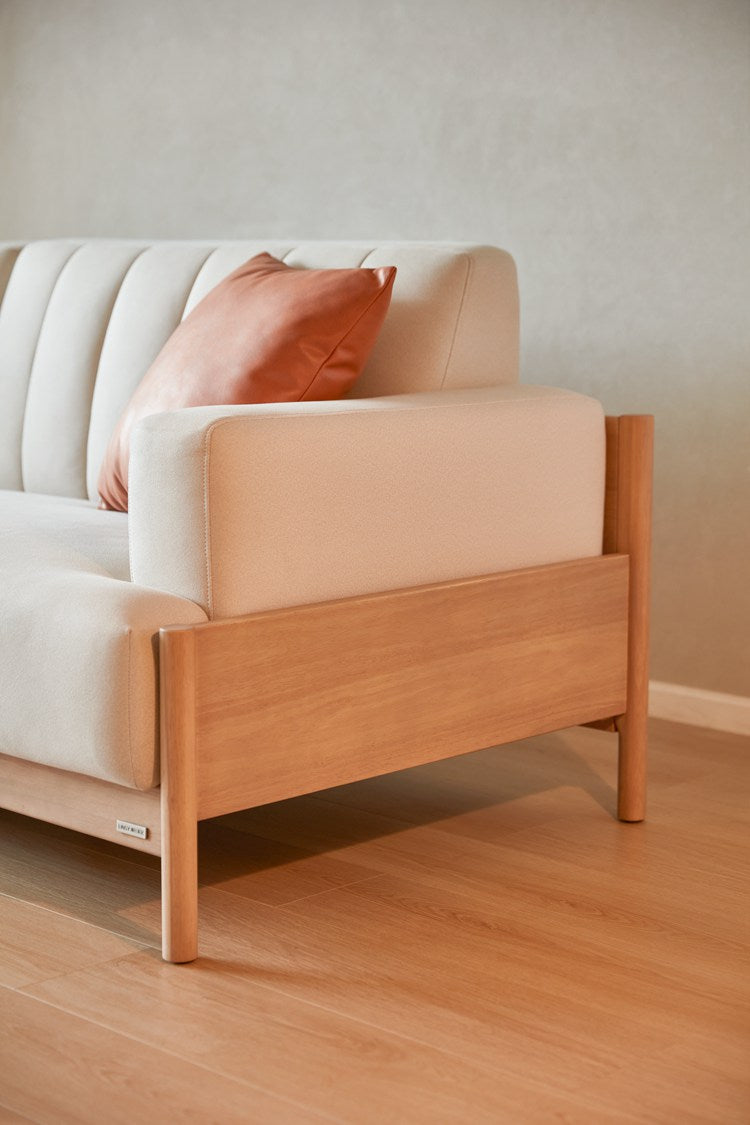 Light wood online sofa