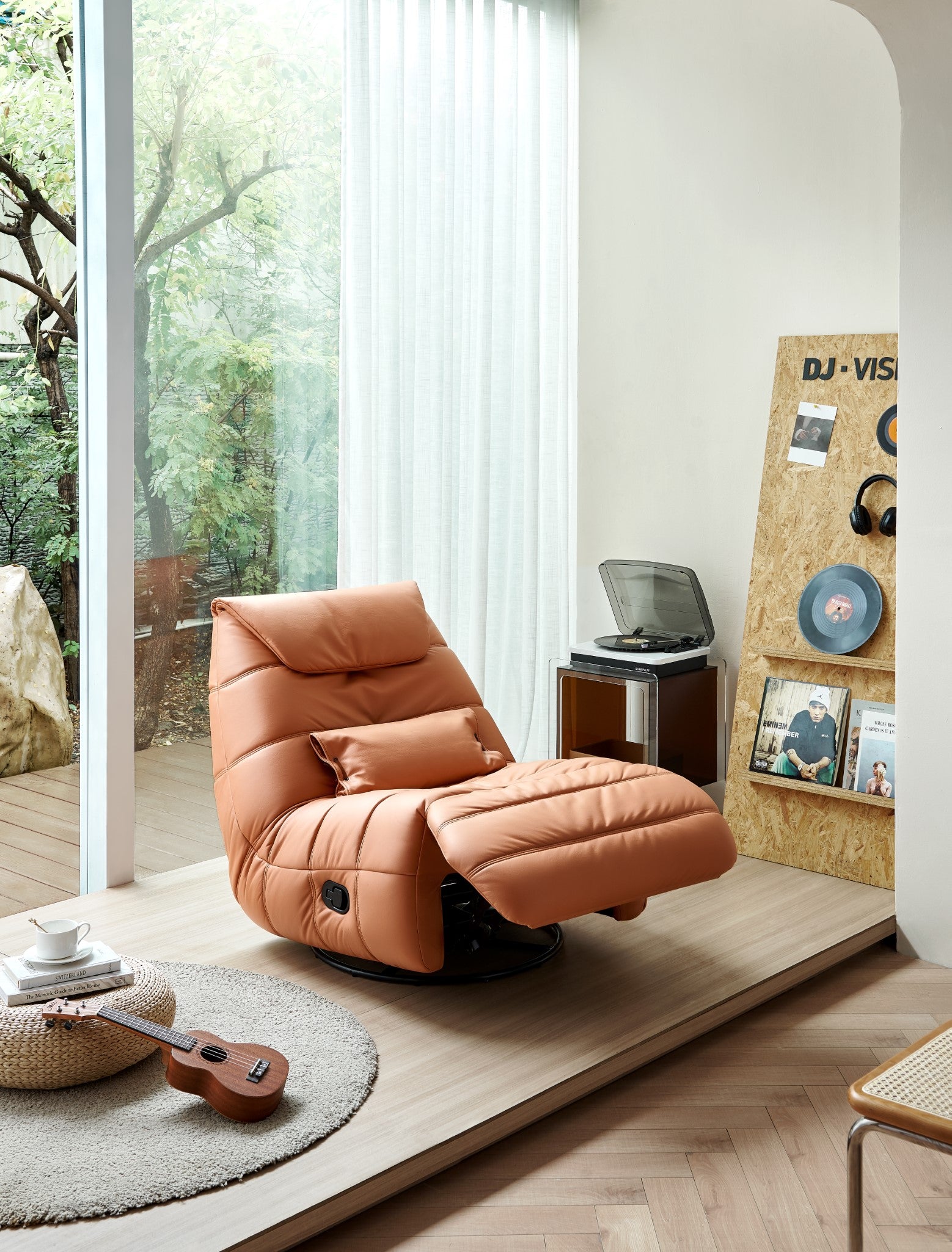 Ember Reclining Swivel Armchair