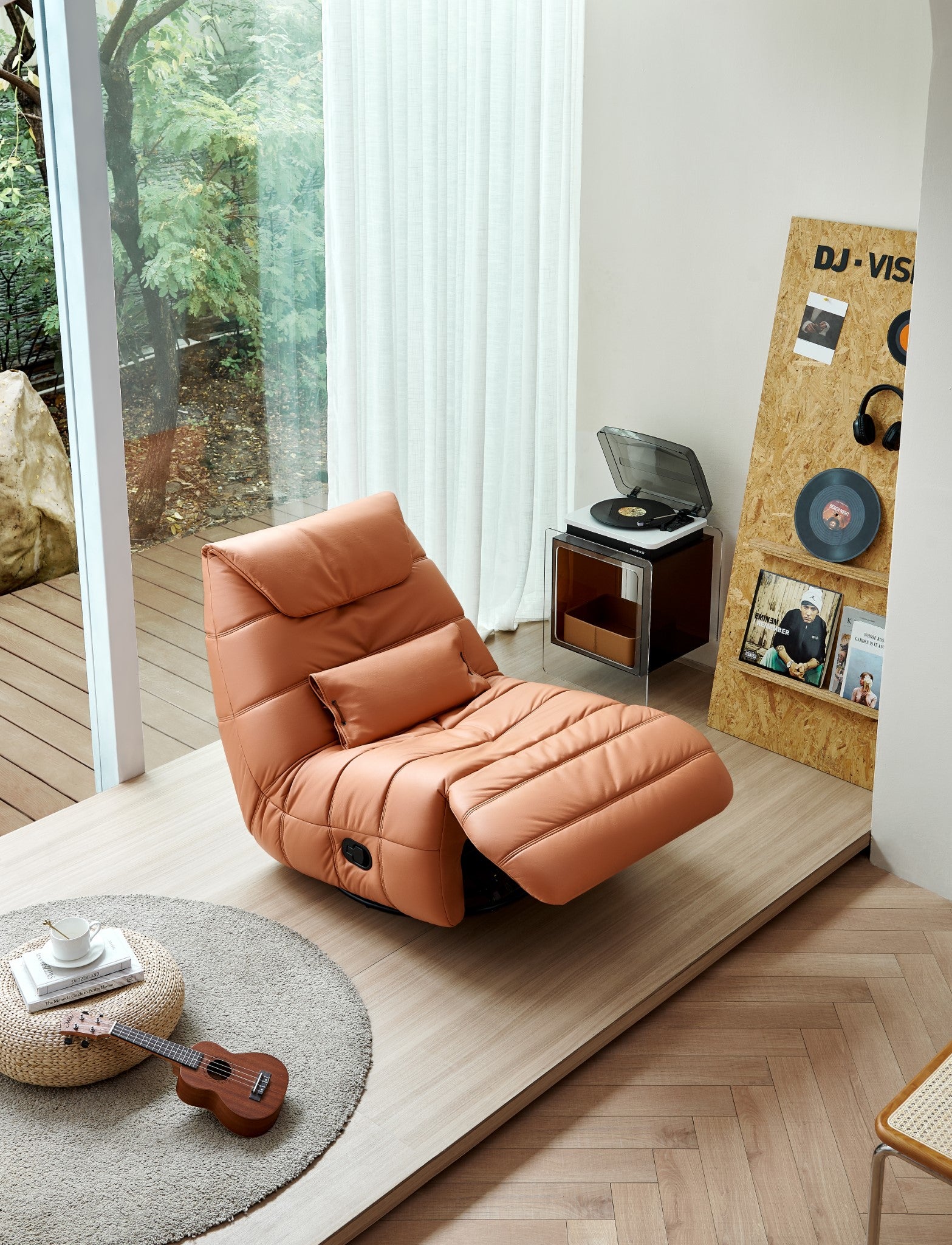 Ember Reclining Swivel Armchair