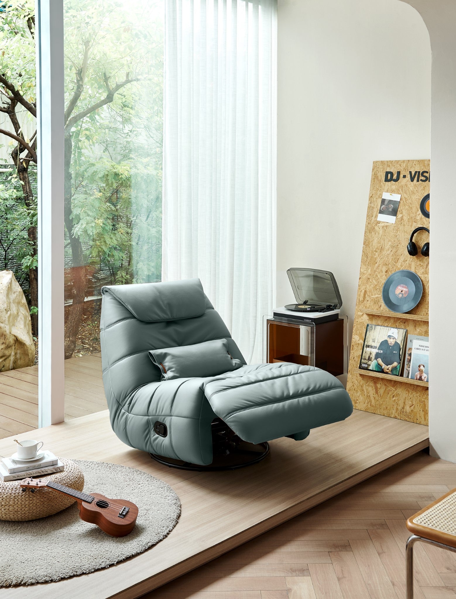 Ember Reclining Swivel Armchair