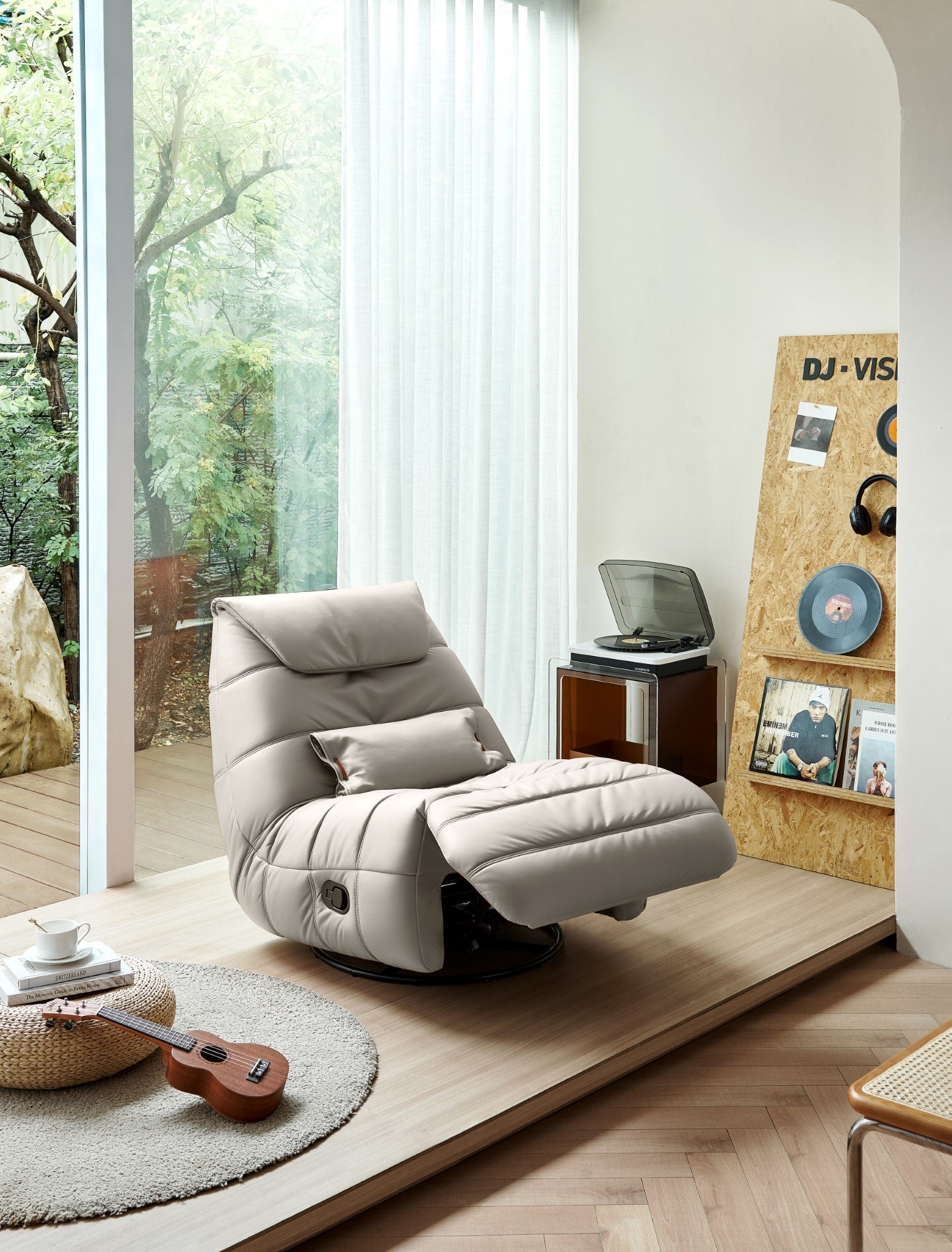 Ember Reclining Swivel Armchair