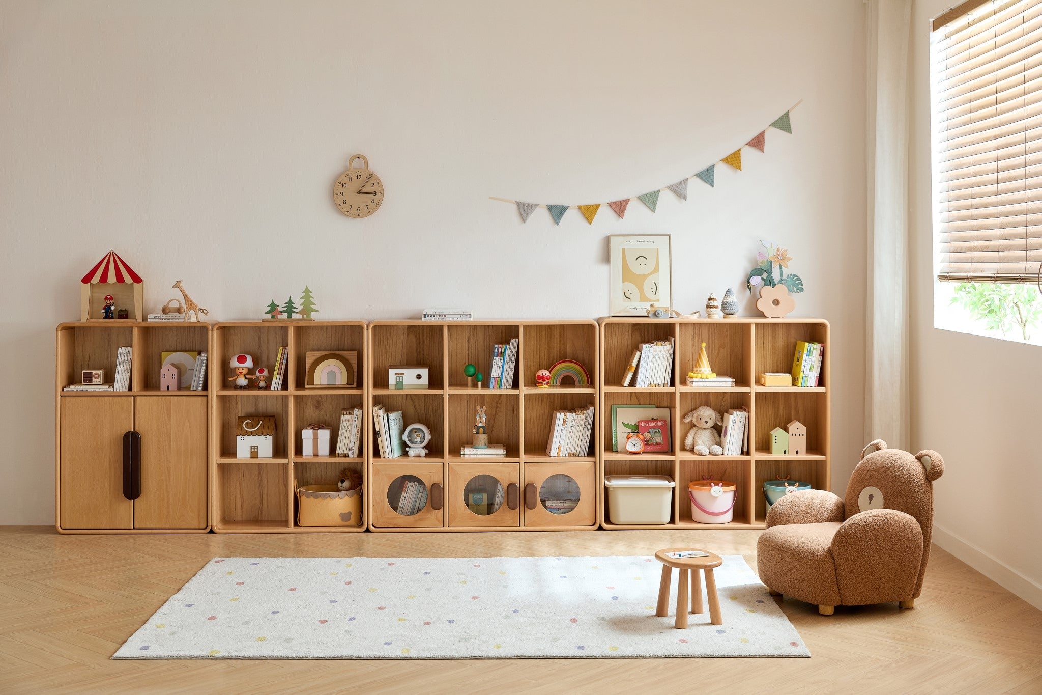 Mori 6 Grid Kids Bookcase