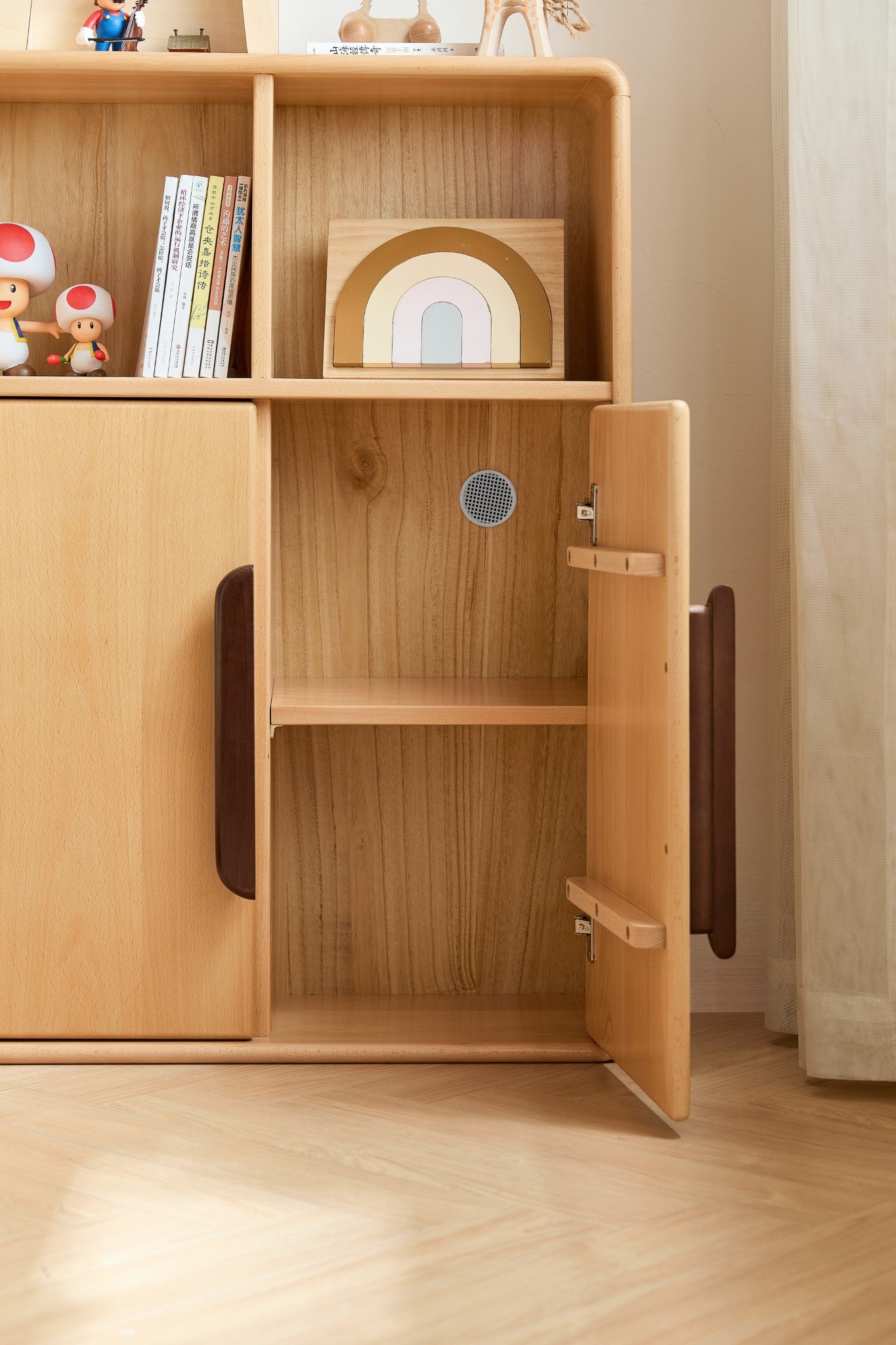 Mori 6 Grid Kids Bookcase (with doors)