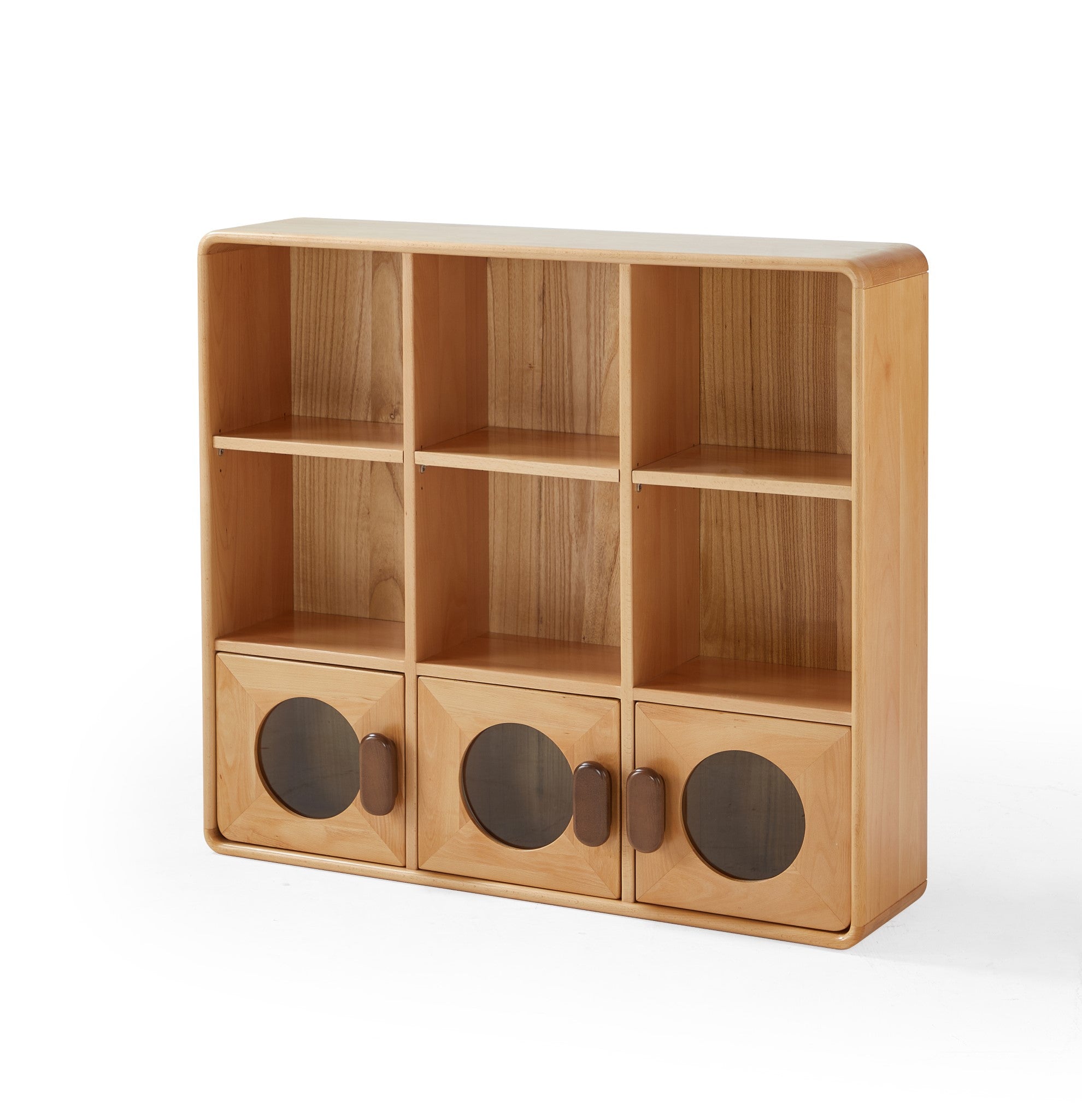 Mori 9 Grid Kids Bookcase (with Doors)