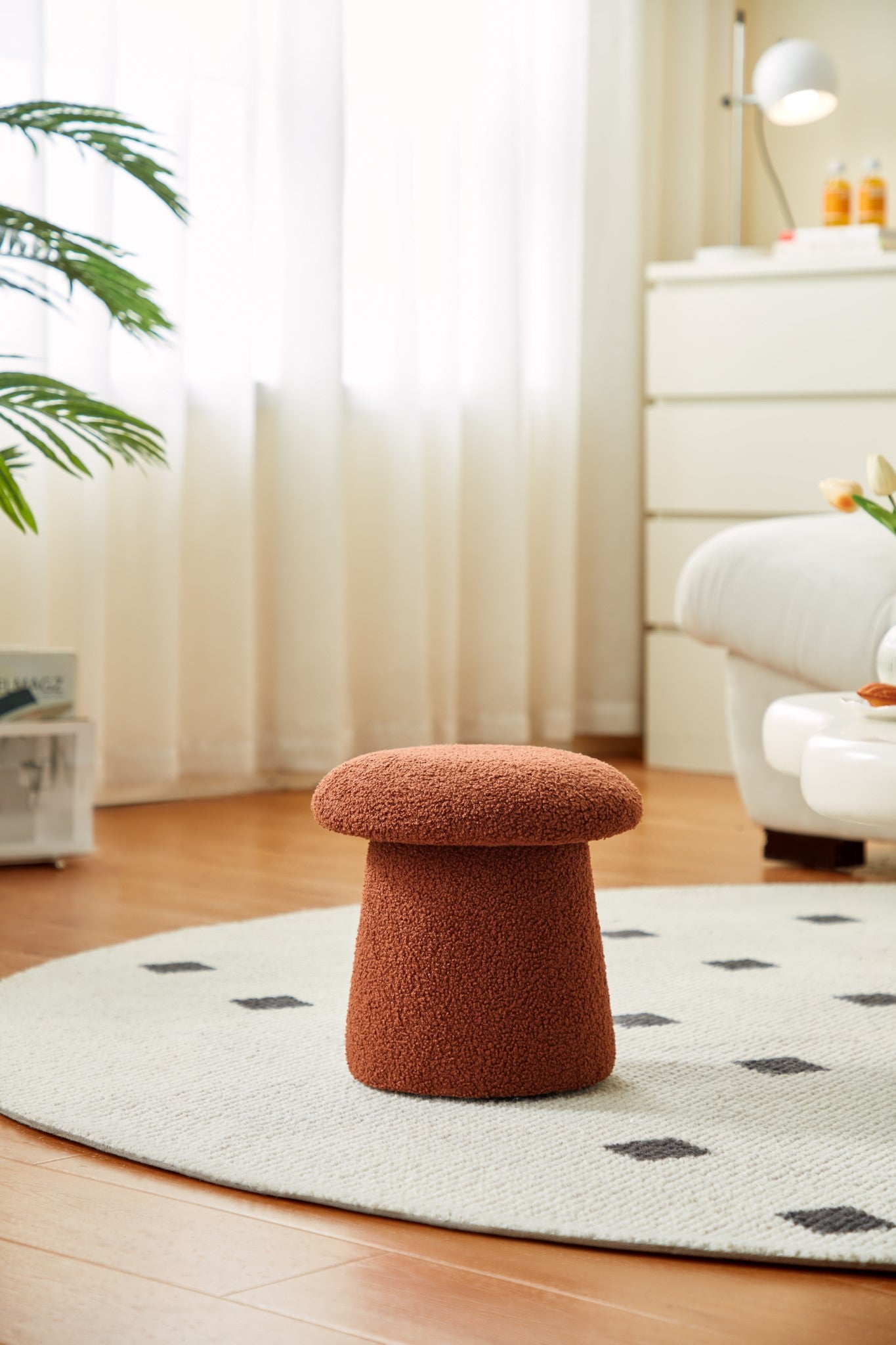 Mushroom Kids Boucle Stool