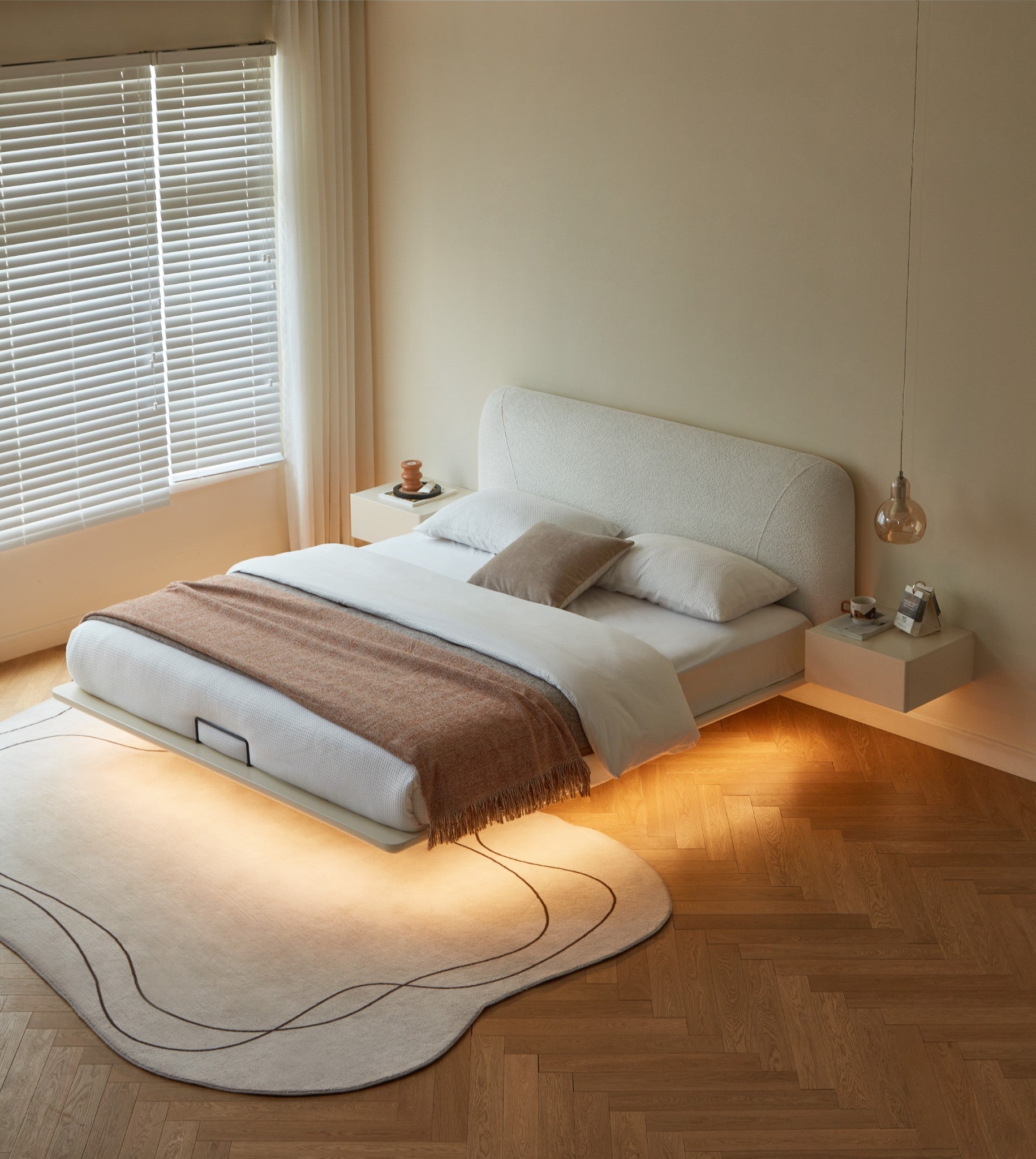 Aura Boucle Bed