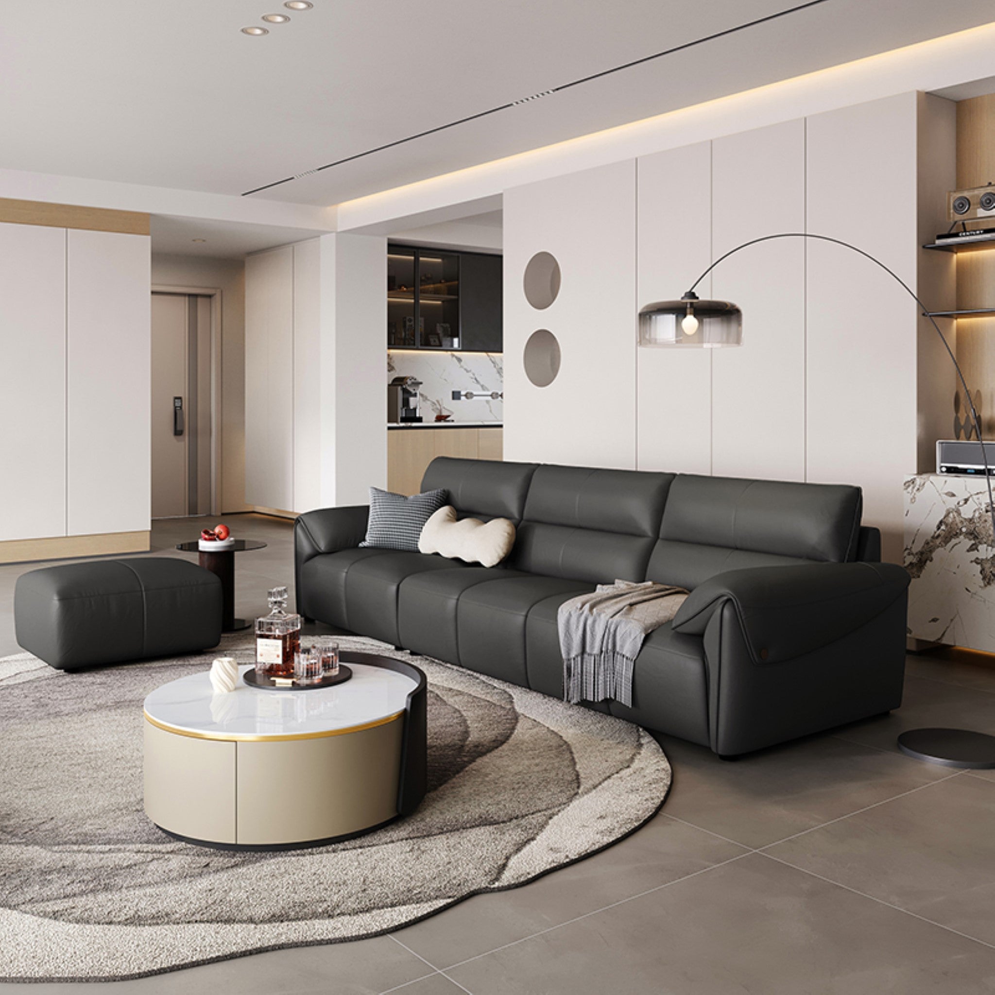 Sydney Leather Sofa